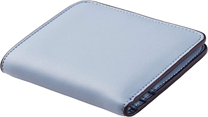 Thin Black Leather Wallet for Men. Minimalist Cardholder for Women