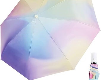 Compact Travel Umbrella - Windproof, Reinforced Canopy, Tested in 60mph Winds, Strong Reinforced Windproof Umbrella, One Touch Umbrella