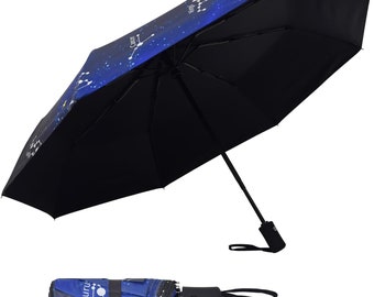 Travel Umbrella Windproof Automatic Umbrellas-Factory Outlet Blue umbrella