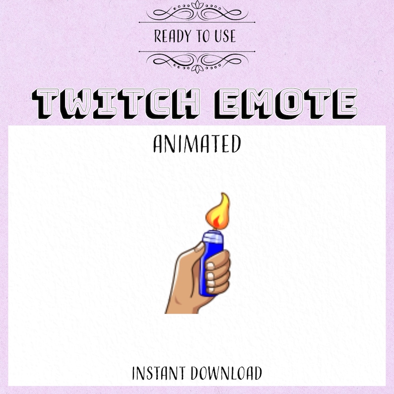 Animated Concert Lighter Emote GIF Set in 112x112, 56x56, 28x28 Light up Your Twitch Chat in
