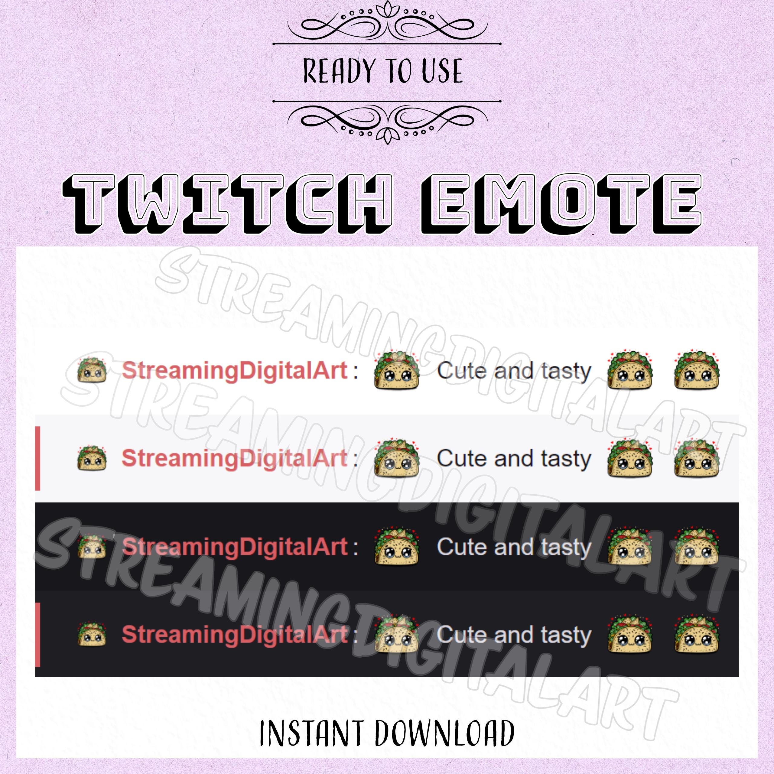 Kawaii Taco Twitch Channel Point Image - Instant Download! - Etsy