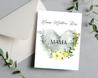 Mother's Day Greeting Card | Floral Greeting Card For Mom On Mother's Day | First Mother's Day Gift Card For New Mom | Beautiful Cards