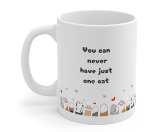 Cat Coffee Ceramic Mug (11oz) | Cat Mom Mug | Cat Lover Coffee Mug | Gifts For Cat Mom | Gift For Cat Dad | Best Cat Coffee Mug | Cat Mugs