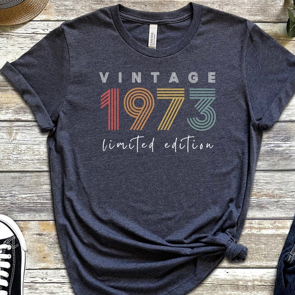 Vintage 1973 Shirt, 50th Birthday Shirt, Vintage T Shirt, 50th Birthday Gift For Women, 50th Birthday Shirt Men, Retro Shirt, Vintage Shirts