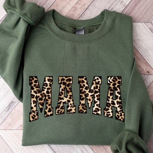 Leopard Mama Sweatshirt, Leopard Cheetah Mama Sweatshirt, Leopard Pattern Mama Hoodie,Western Mama Sweatshirt,Mom to be Sweatshirt, Mom Gift