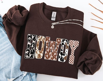 Howdy Western Sweatshirt, Country Cowgirl Style