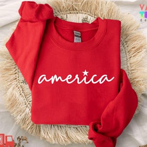 America Sweatshirt: Patriotic 4th of July Hoodie
