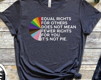 LGBT Rainbow Pride T-Shirt, Equal Rights Design