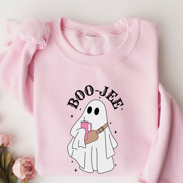 Halloween Ghost Sweatshirt, Boo Jee Shirt, Boo Shirt, Spooky Ghost Hoodie, Spooky Season Ghost Sweater, Spooky Vibes Shirt, Halloween Gifts