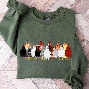 Chicken Sweatshirt, Mothers Day Chicken Sweatshirt, Women Chicken Sweatshirt, Love Chickens, Animal Sweatshirt, Funny Farmer Farm Hoodie