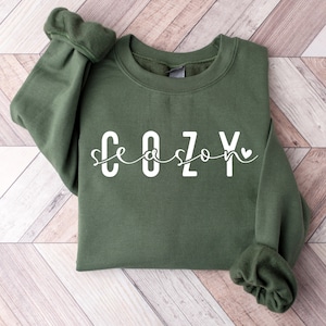 Cozy Season Sweatshirt, Get Cozy Sweatshirt, Cozy Season Merry Christmas, Christmas Sweatshirt, Winter Sweatshirt, Stay Home, Cozy Vibes