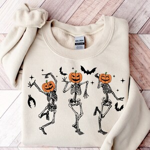 Skeleton pumpkin sweatshirt Clearance