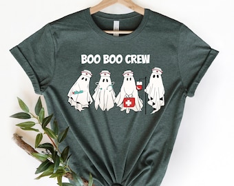 Halloween Ghost Nurse Shirt, Boo Boo Crew Tee