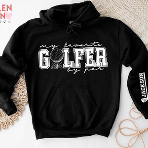 Sudadera personalizada Golf Mama, Mi golfista favorito por par imagen 6