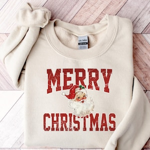 Merry Christmas Sweatshirt, Santa Claus Sweatshirt, Christmas Sweatshirt, Christmas Unisex Shirt, Funny Santa T, Xmas Hoodie