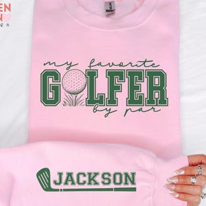 Sudadera personalizada Golf Mama, Mi golfista favorito por par imagen 3