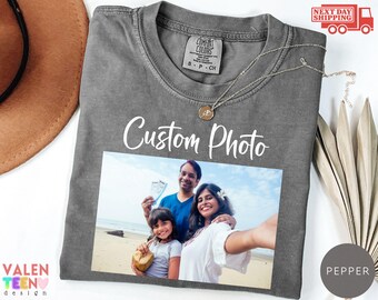 Comfort Colors® Custom Photo Shirt, Personalized Family Picture Tee