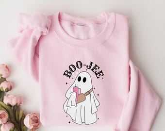 Halloween Ghost Sweatshirt, Spooky Season Sweater, Boo Jee Shirt