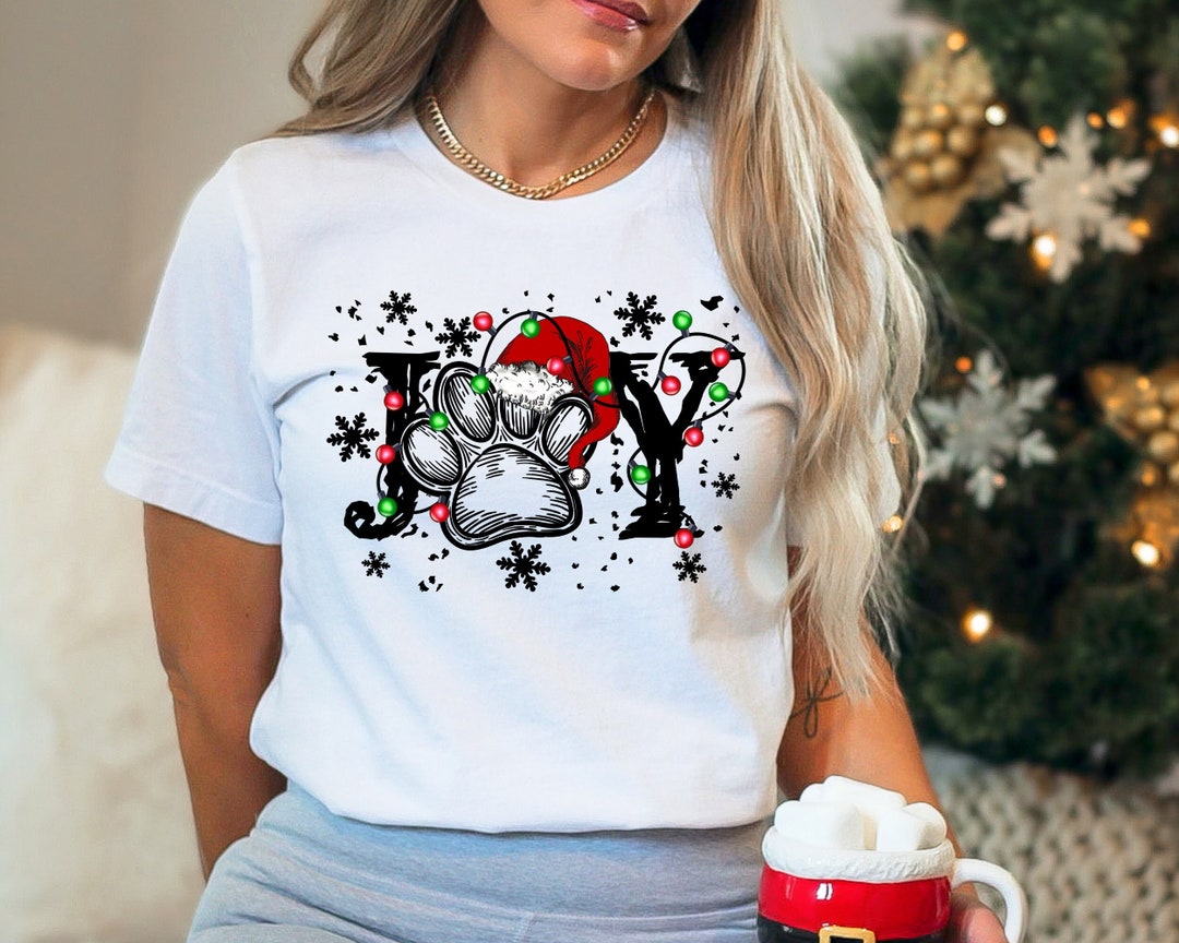 Christmas Shirt, Joy Dog Christmas Shirt, Holiday Gift Sweater, Funny
