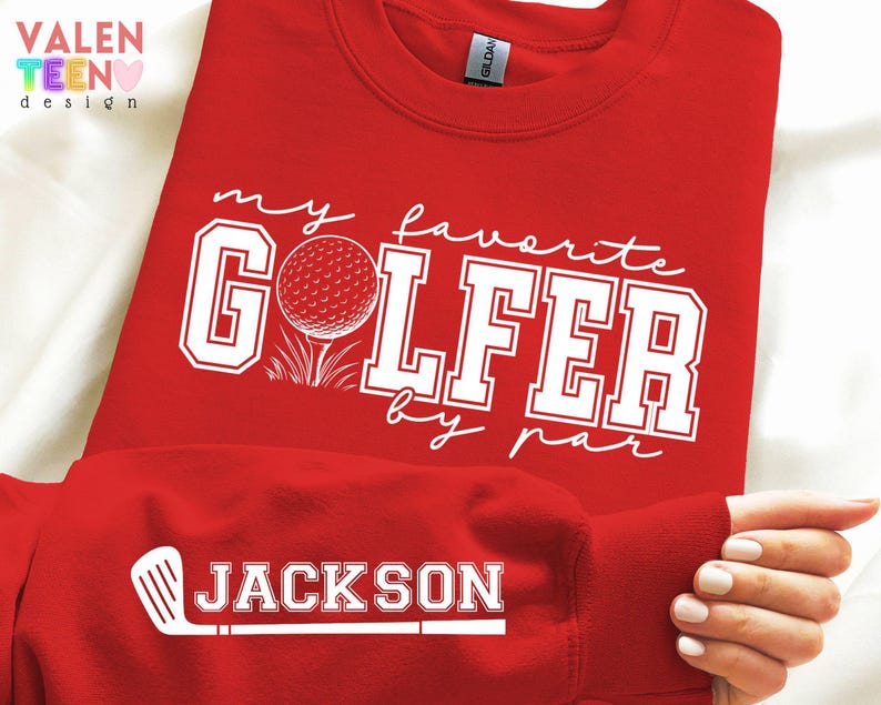 Sudadera personalizada Golf Mama, Mi golfista favorito por par imagen 4