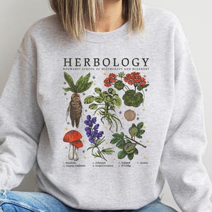 Herbology Plants Sweatshirt, Botanical Gardening Shirt image 1