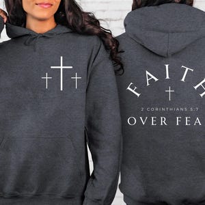 Faith Over Fear Hoodie - Christian Sweatshirt, Religious Apparel, Unisex Hoodie