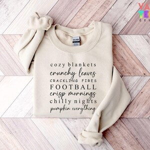 Cozy Season Graphic Sweatshirt - Fall Crewneck Hoodie image 2