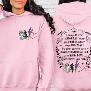 Practical Magic Sweatshirt, Salt Rosemary Lavender, Witchy Hoodie image 2