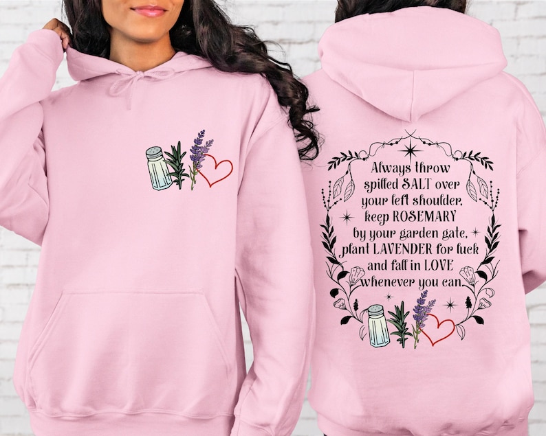 Practical Magic Sweatshirt, Salt Rosemary Lavender, Witchy Hoodie image 2