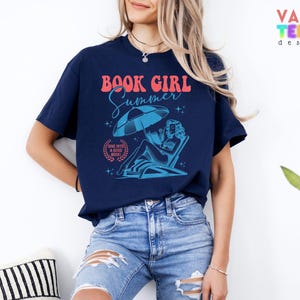 Book Girl Summer Shirt, Book Lover Gift image 2