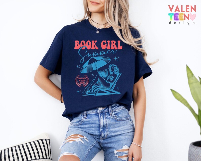 Book Girl Summer Shirt, Book Lover Gift image 2