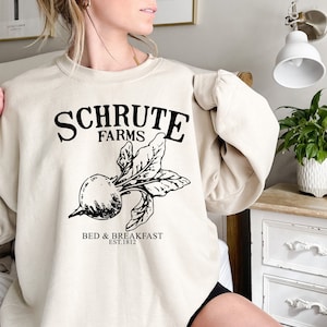 Schrute Farms Sweatshirt and Hoodie, The Office, Schrute Farms, Bed and Breakfast Hoodie,Christmas Gift Shirt, Michael Scott, Dwight Schrute