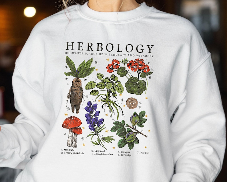 Herbology Plants Sweatshirt, Botanical Gardening Shirt image 3