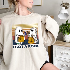 I Got A Rock Sweatshirt, Funny Ghost Sweatshirt, Spooky Season Shirt, Funny Fall Shirt, Ghost Sweatshirt,Halloween Sweatshirt,Trick or Treat