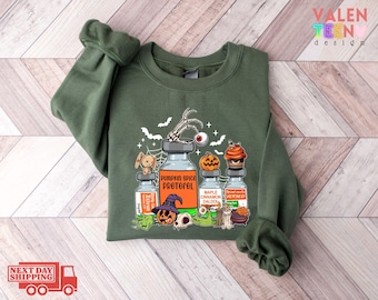 Halloween Nurse Sweatshirt, Spooky Season Witches Nursing Hoodie