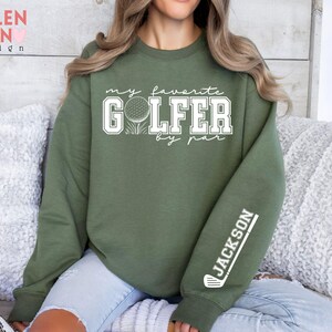 Sudadera personalizada Golf Mama, Mi golfista favorito por par imagen 2