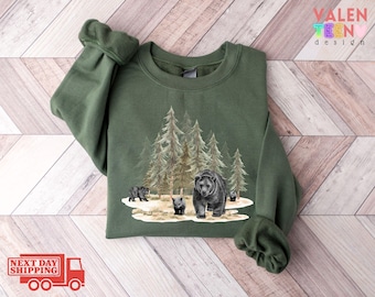 Retro Grizzly Bear Sweatshirt – Vintage Nineties Wilderness Crewneck
