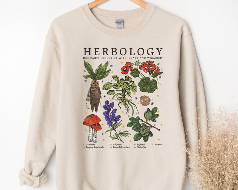Herbology Plants Sweatshirt, Botanical Gardening Shirt image 2