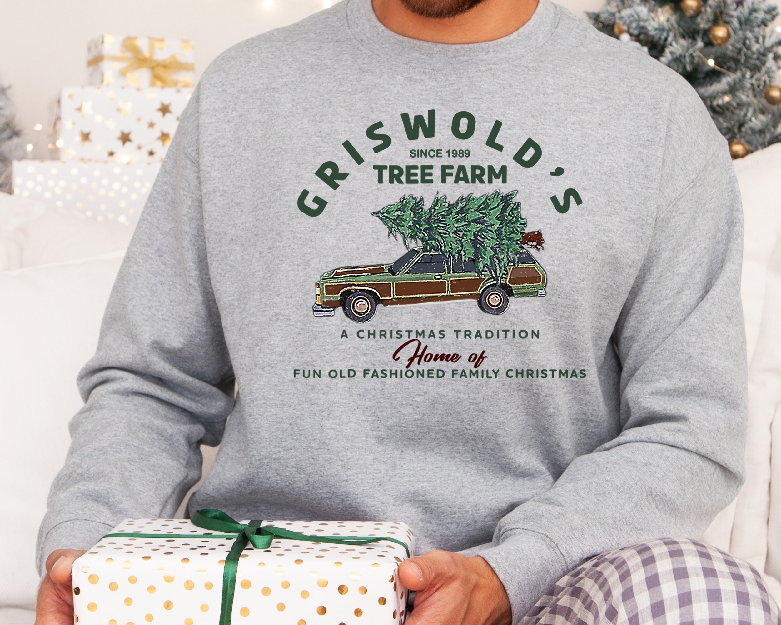 Vintage Griswold Tree Farm Christmas Sweatshirt Christmas Man - Etsy