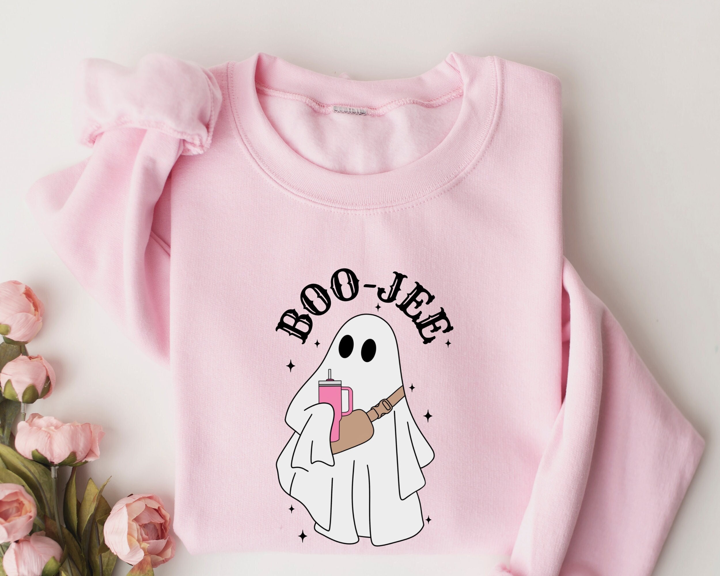 Halloween Ghost Sweatshirt, Boo Jee Shirt, Boo Shirt, Spooky Ghost Hoodie, Spooky Season Ghost Sweater, Spooky Vibes Shirt, Halloween Gifts