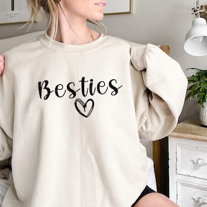 Sudadera con corazón para mejores amigas: Regalo a juego para mejores amigas
