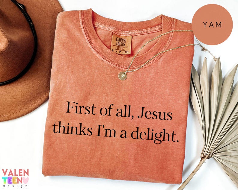 Comfort Colors® Jesus Thinks I'm Delight Shirt, Christian Faith Tee bild 8
