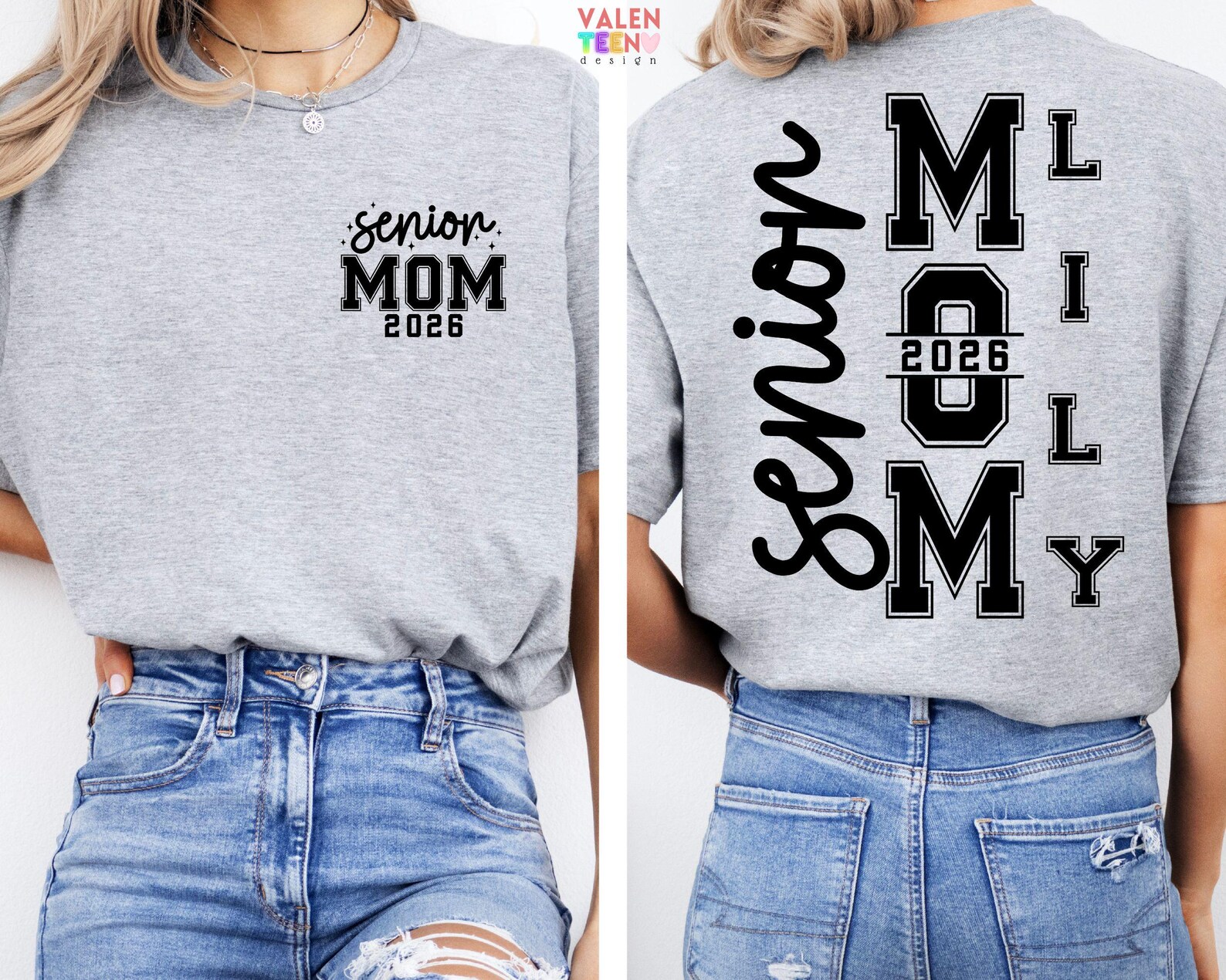 Custom Senior Mom 2026 Sweatshirt, Custom Graduation Sweatshirt For Mom 2D0368 main image 0