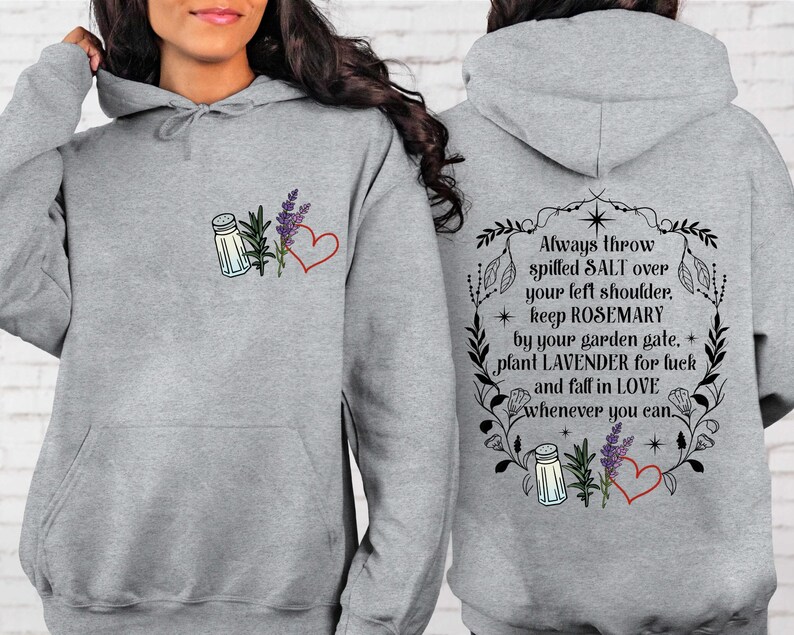 Practical Magic Sweatshirt, Salt Rosemary Lavender, Witchy Hoodie image 3