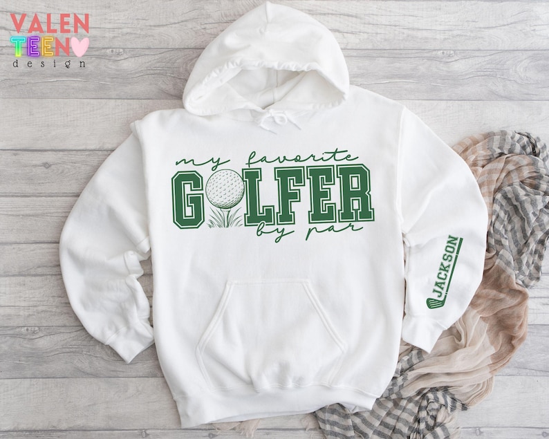 Sudadera personalizada Golf Mama, Mi golfista favorito por par imagen 5