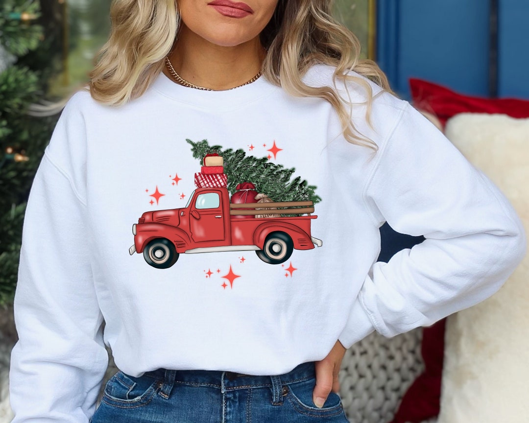 Sweat à Capuche Noël Humoristique - Impression 3D Drôle (Père Noël, Rennes, Cadeaux) - Pour Couple, Famille - Polyester élastique