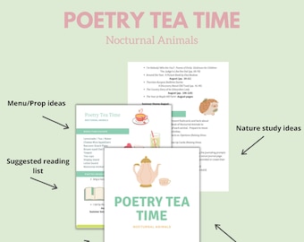 Poetry Tea Time:  Nocturnal Animals