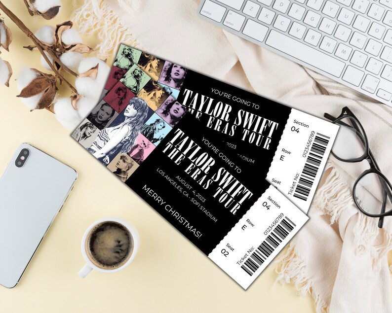 Taylor Swift The Eras Tour Tickets Editable In Canva Images And 