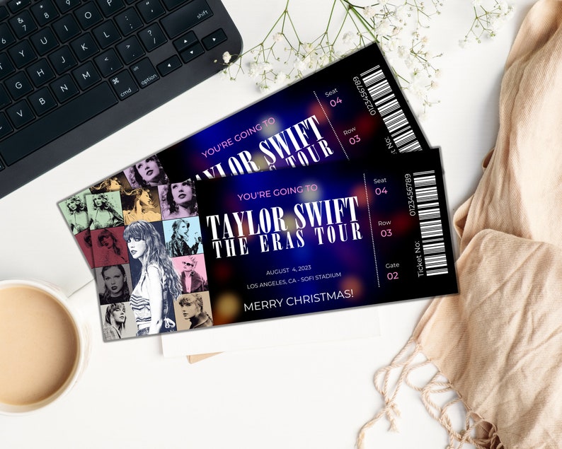 Taylor Swift Eras Tour Ticket Fully Editable Taylor Etsy