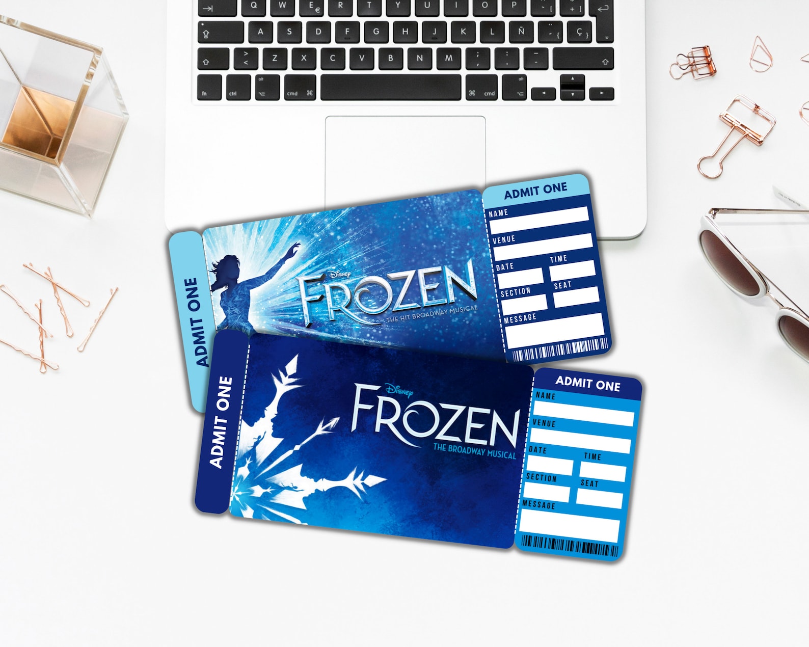 Printable Frozen Broadway Surprise Ticket Frozen Ticket Etsy